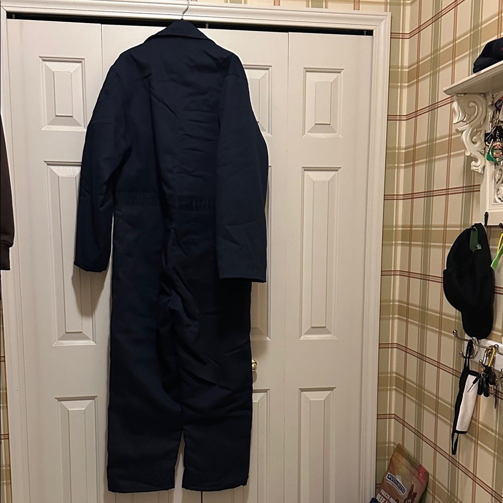 Sears Men's Dark Blue Insulated Coverall - Picture 3 of 4